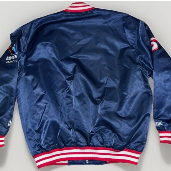 VTG Mark Martin Signed Autographed Satin Varsity NASCAR Jacket Men’s Size Large - Picture 5 of 9